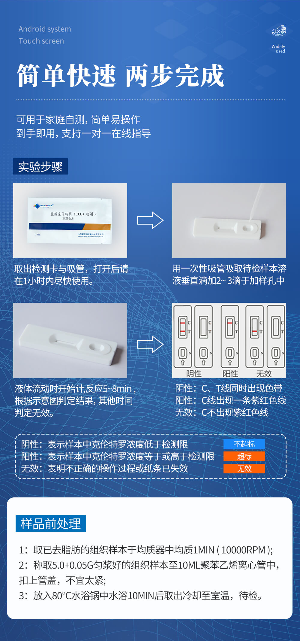 喹諾酮類檢測卡檢測步驟